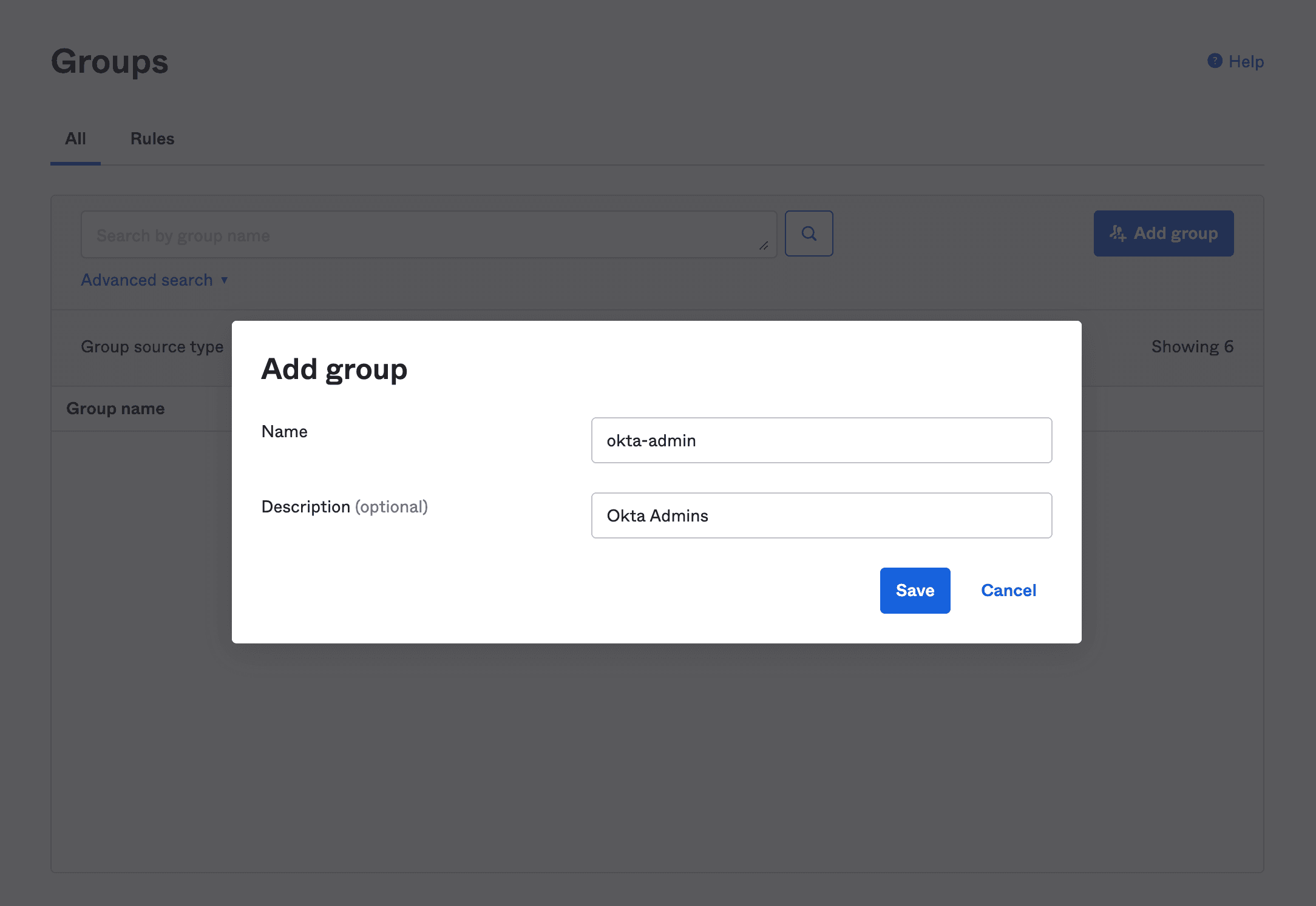 Create Group Devs